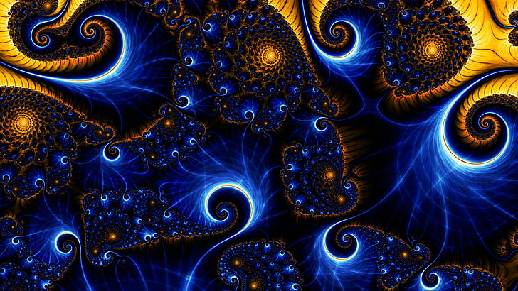 Purple Fractal Art, backdrop, color, decorative, party Free HD Wallpaper