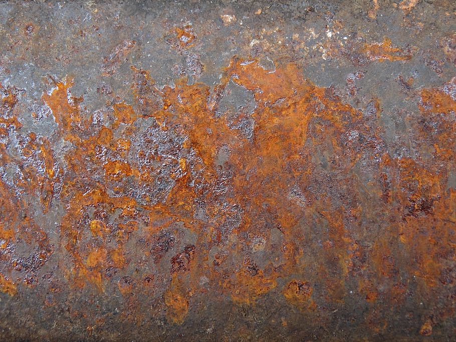 Red Painted Metal Texture, rusty, closeup, day, full frame