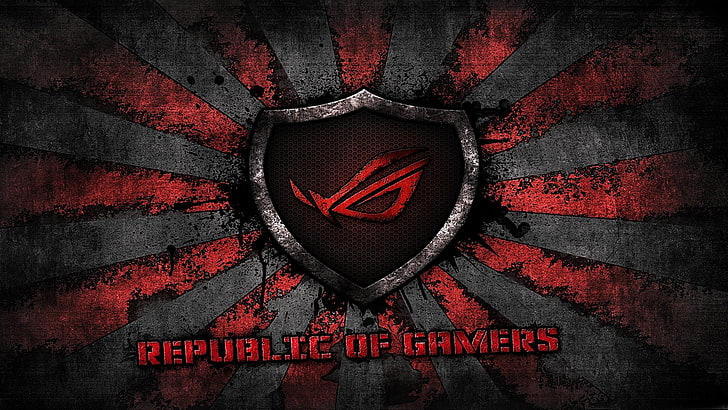 Republic of Gamers PC, communication, republic, sign, shield