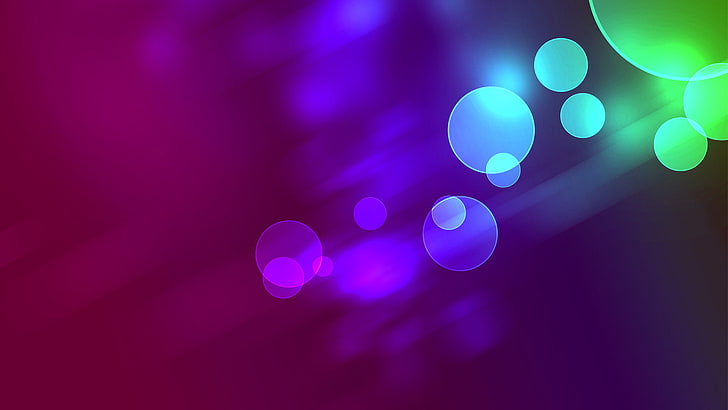 Shaped Bokeh, round, shape, digital, lights Free HD Wallpaper