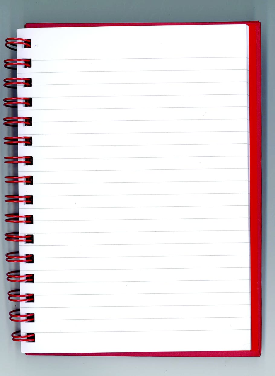 Spiral Journal Notebooks, white color, education, lined paper, blank Free HD Wallpaper