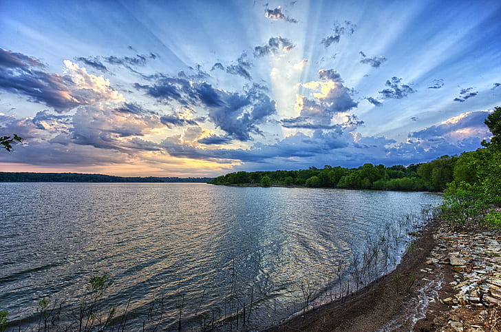 Spring in Kansas, lawrence, reflection, kansas, scenics Free HD Wallpaper