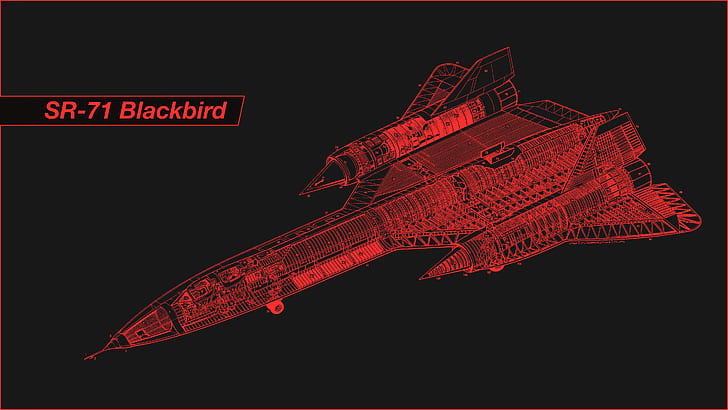 SR-71 Schematics, Lockheed, background, red, lockheed sr71 blackbird Free HD Wallpaper