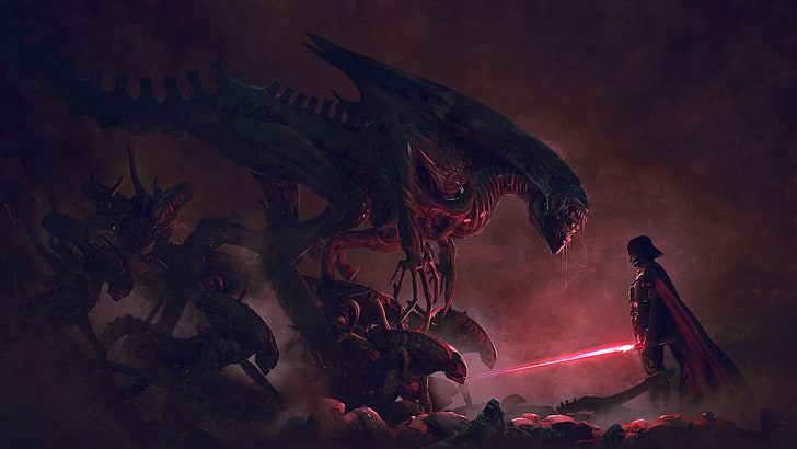 Star Wars Alien vs Predator, celebration, darth vader, wars, enjoyment