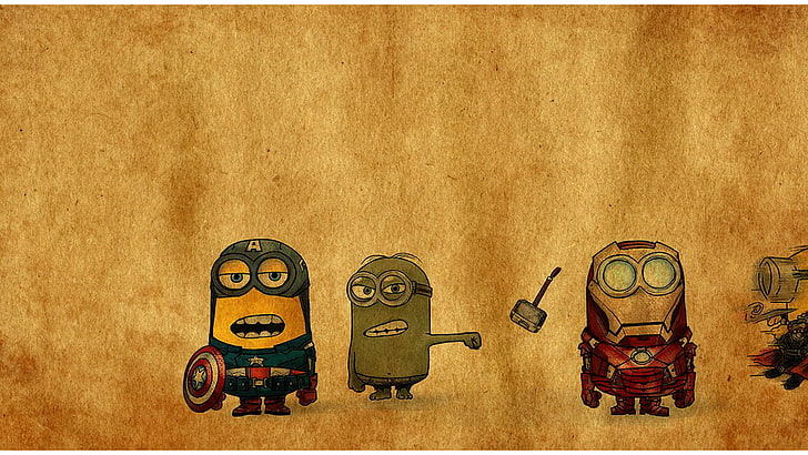 Superhero Minions, empty, object, page, container Free HD Wallpaper