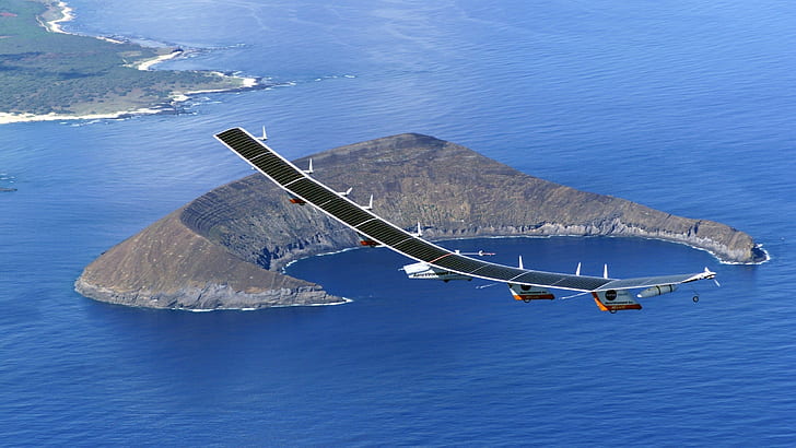 vehicle, solar impulse, solar flyer, aerial view Free HD Wallpaper