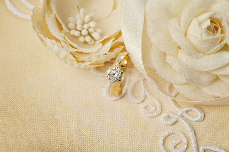 Wedding Photography Backdrops, high angle view, wedding ring, personal accessory, soft