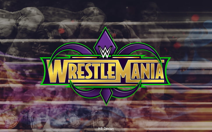 WWE Wrestlemania 32 Logo, communication, no people, night, information