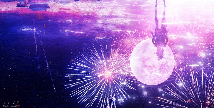 Yoimiya, yoimiya genshin impact, genshin impact, fireworks Free HD Wallpaper