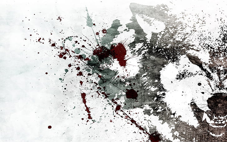 800X800 Death, abstract, blood, splatter, digitalartwork Free HD Wallpaper