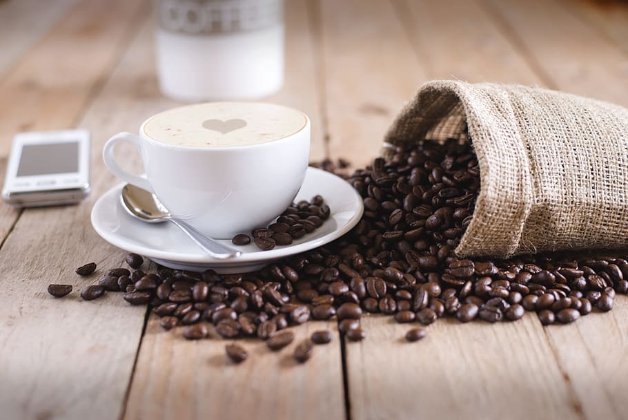 Best Coffee Beans, espresso, coffee cup, scented, crockery Free HD Wallpaper