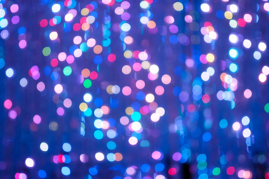 Bokeh Backdrop, headlight, shiny, fractal, christmas Free HD Wallpaper