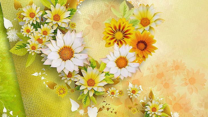 burlap, vines, yellow, autumn Free HD Wallpaper