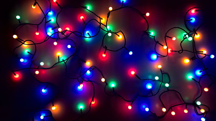 Celebration Theme, christmas, colorful, celebration, lights Free HD Wallpaper