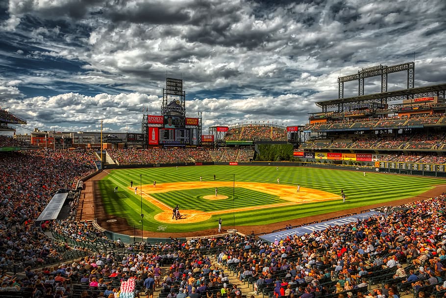 Colorado Rockies Ballpark, group of people, sport, team sport, america