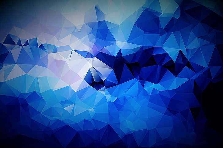 Cool Blue Pattern, design, glowing, art and craft, pattern Free HD Wallpaper