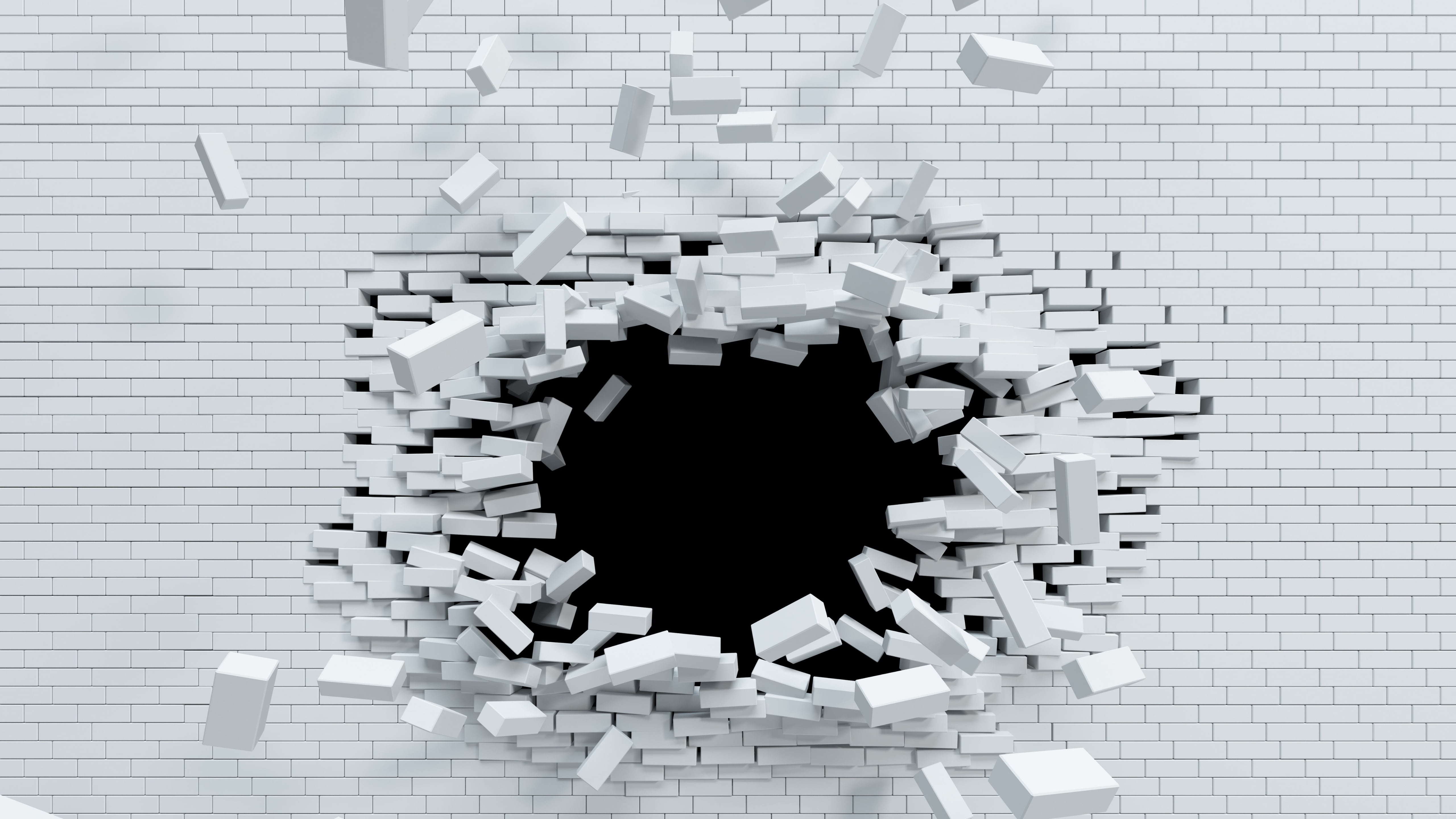 Cracked Brick Wall Clip Art, destroy, built structure, digital composite, pattern