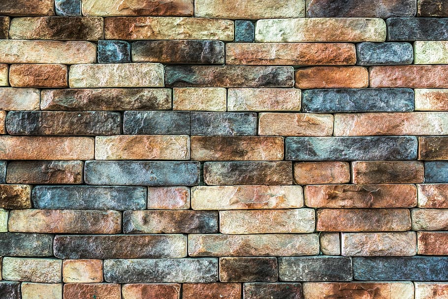 Dr Stone, brickwork, material, repetition, in a row Free HD Wallpaper