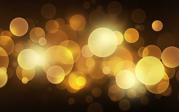 Flower Bokeh, christmas, gold colored, design, photographic effects