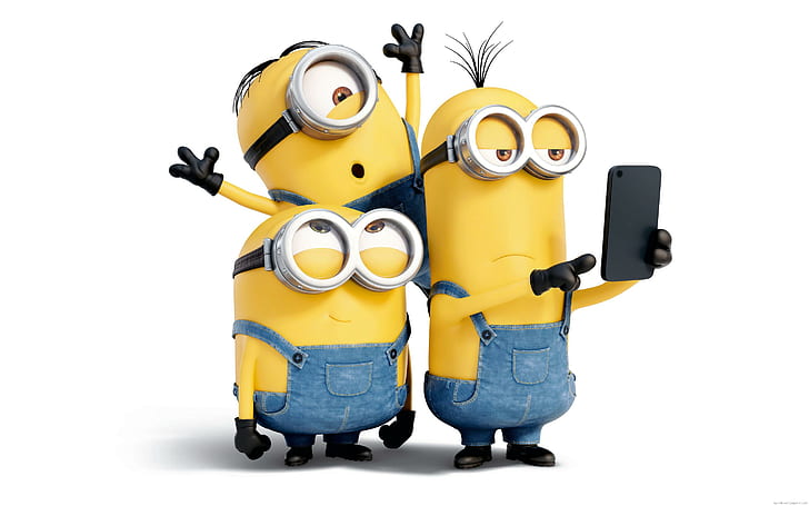 Funny Minion Banana, minions, smartphone, cartoon, movie,