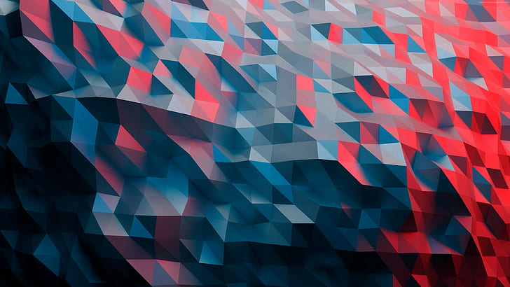 Geometric Abstract Art Triangles, polygon Free HD Wallpaper