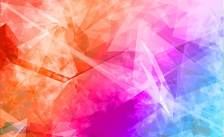 Geometric Minimalist, pink color, full frame, polygonal, colorful Free HD Wallpaper