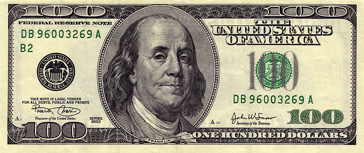 Golden 100 Dollar Bill, macro, wages, us currency, usa Free HD Wallpaper