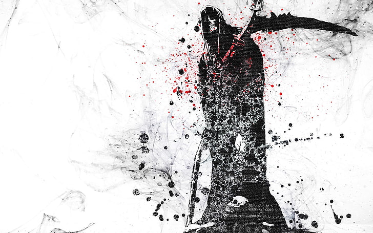 Grim Reaper PC, dots, reaper, grim reaper, blood Free HD Wallpaper