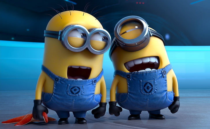 Gru Minions, yellow, focus on foreground, males, sea Free HD Wallpaper