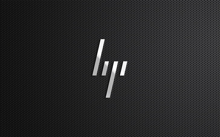 HP Logo Blue, illustration, internet, logo, design Free HD Wallpaper