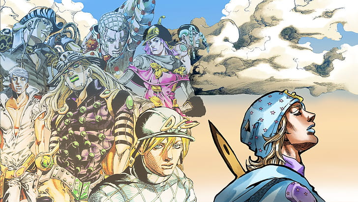 Jojo Steel Ball Run, anime, johnny joestar, jojos bizarre adventure, steel ball run Free HD Wallpaper