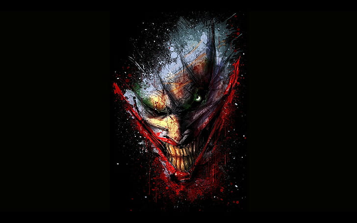 Joker Comic Book, nature, closeup, joker, splashing Free HD Wallpaper
