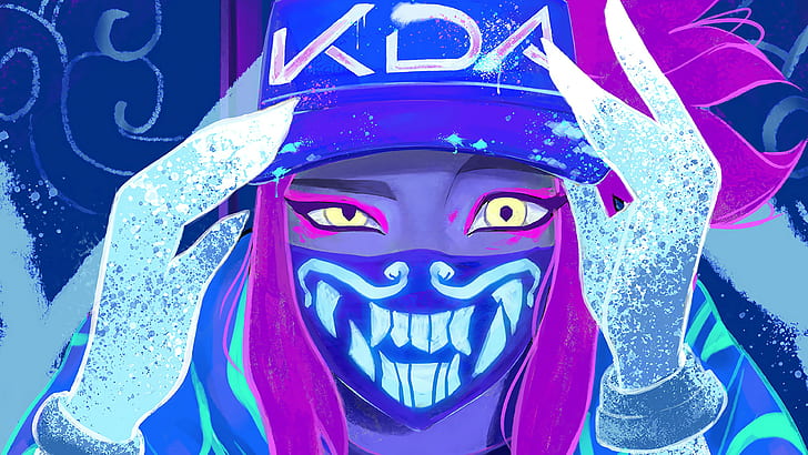 kDa Hat, pop art, character design, video game characters, riot games