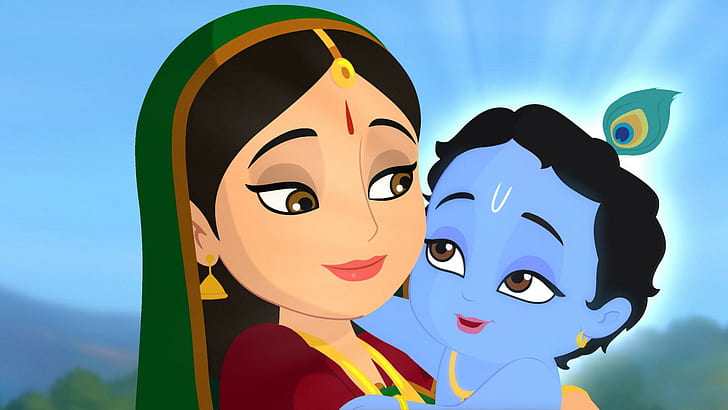 Little Krishna Characters, little, yashoda, little krishna, krishna