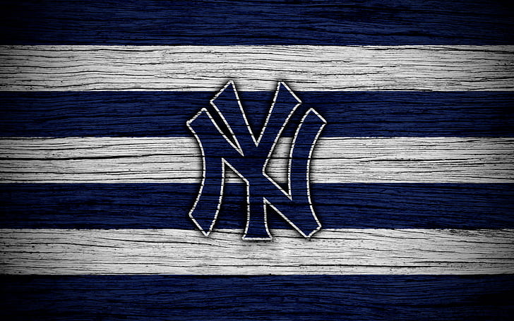 New York Yankees Logo Black, new york yankees, logo, baseball, mlb Free HD Wallpaper