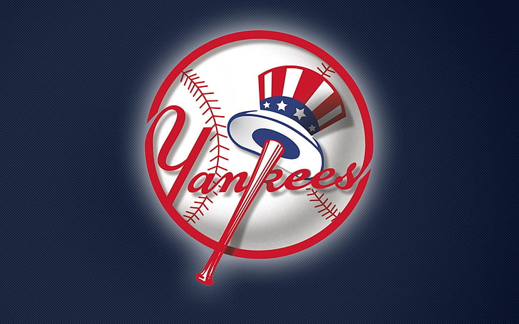 New York Yankees Script Logo, new, york, yankees, baseball