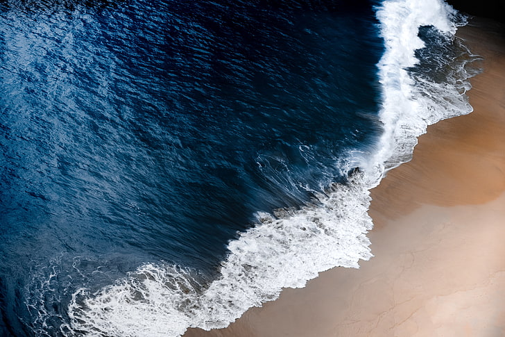 Ocean Wave Mural, power, seascape, sand, surf Free HD Wallpaper