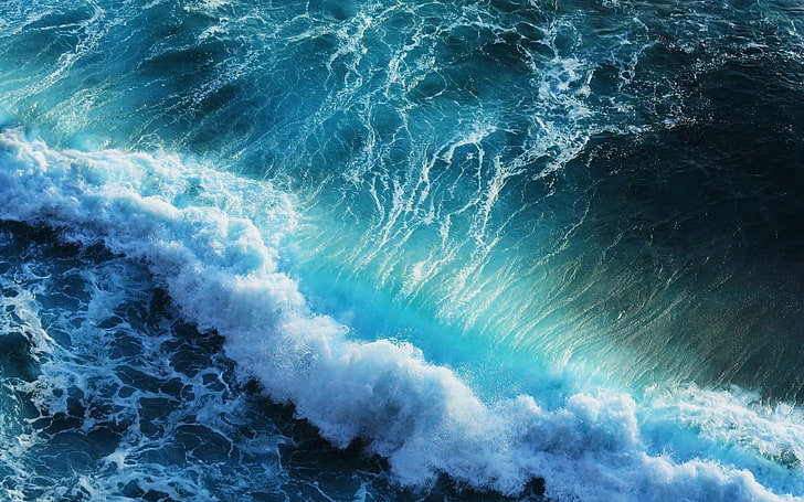Ocean Waves Photography, aquatic sport, ocean, flowing water, sport Free HD Wallpaper