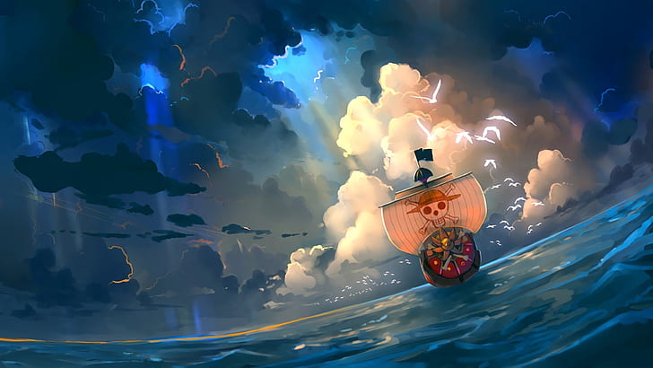 One Piece, Anime, clouds, anime, one piece Free HD Wallpaper