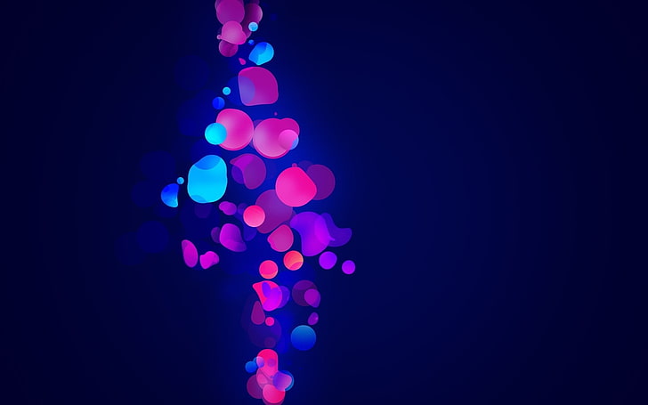 Pink Purple and Blue HD, minimalism, dark, electricity, black background Free HD Wallpaper