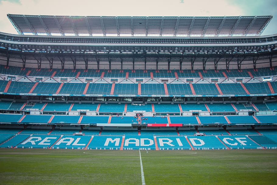 Real Madrid Future Stadium, communication, outdoors, soccer, empty Free HD Wallpaper