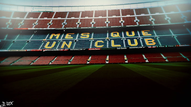 Stadion Camp Nou, grass, sports track, built structure, barcelona Free HD Wallpaper