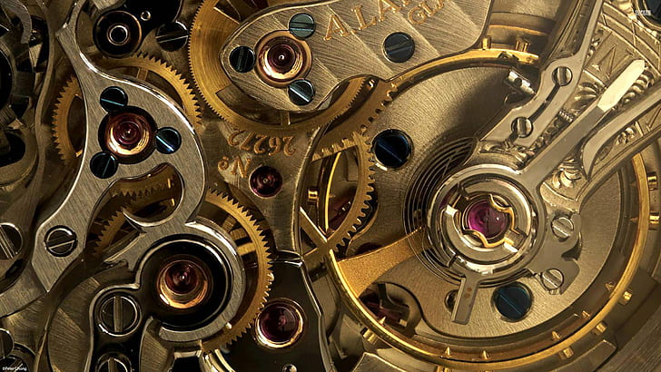 Steampunk Gears, technics, metal, steampunk, steel Free HD Wallpaper