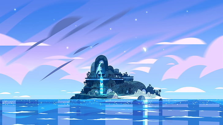 Steven Universe Art, outdoors, waterfront, sky, reflection Free HD Wallpaper