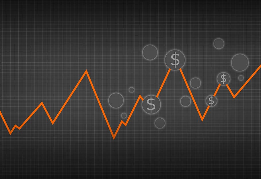 Stock Market Today Graph, market, stocks, making money, no people