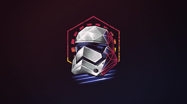 Stormtrooper Star Wars, by vincenttrinidad, vincent trinidad, neon, stormtrooper Free HD Wallpaper