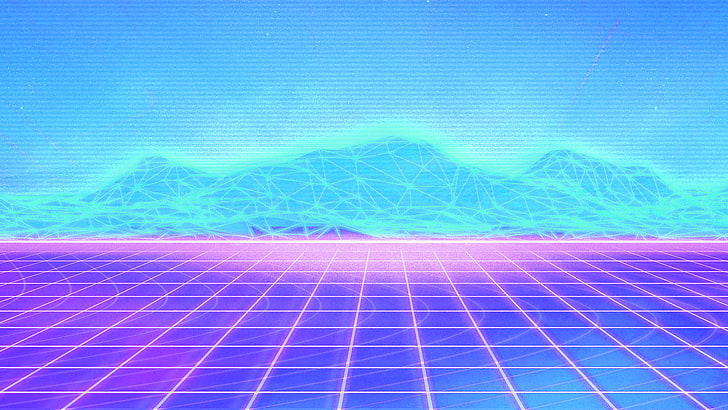 Vapor Wave Asthetics, sky, turquoise colored, day, nature