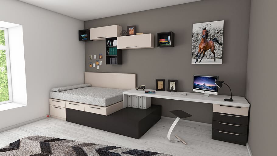 500 Sq FT Room, design, lamp, day, modern Free HD Wallpaper