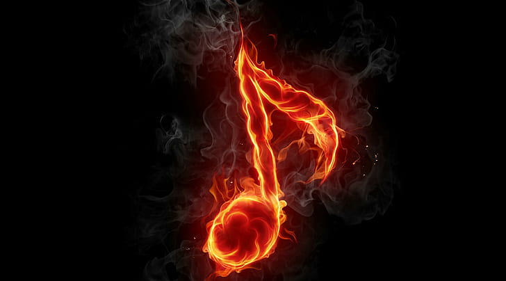 Amazing Art Music Note, Music, music, fire, note Free HD Wallpaper
