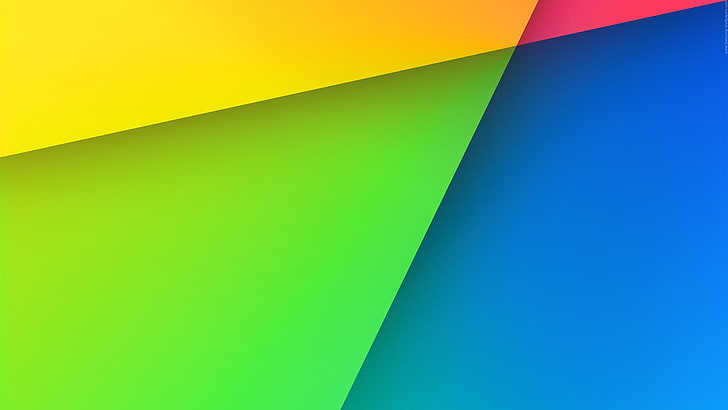 Android 10, simple, shape, multi colored, color gradient Free HD Wallpaper